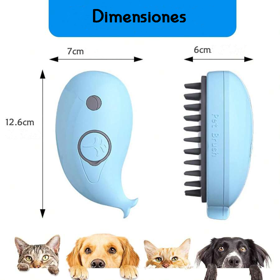 Cepillo Vapor Mascota - Pet Brush™